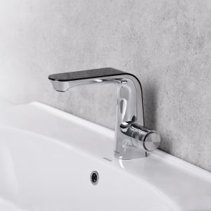 Buy cheap Deck Mounted Chrome Basin Mixer Faucet 217mm Height from wholesalers