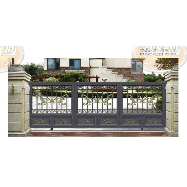 Quality Custom Anti-Climb Steel Villa Gate Modern Galvanized Finish for sale