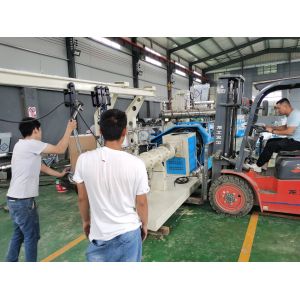 High Efficiency Feed Pellet Production Line 195kw Poultry Making Machine