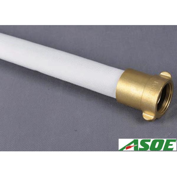 Quality NR SBR lined Fire Hoses Lay Flat Fire Hose Single Jacket With Brass NST Couplings for sale