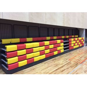 Buy cheap Anti Slip Plywood Retractable Bench Seating Blow Molding For Arena / School from wholesalers