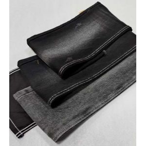 Buy cheap 10oz Medium elastic Black/Black right twill with full width 180cm construction 8*10/40+75 Denim fabric JSD3078A for jeans from wholesalers