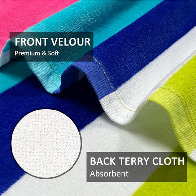 Buy cheap Fast-Absorbing Yarn-Dyed Beach Towel with Customizable Weight for Travel and Gym Use from wholesalers