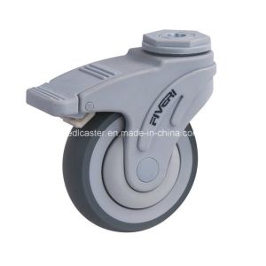 Buy cheap K5814-736 135kg Maximum Load All Plastic Bracket Casters with Bolt Hole Brake TPR product