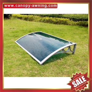 Buy cheap nice diy door window pc polycarbonate canopy awning shelter canopies cover with cast aluminum alu bracket arm support from wholesalers