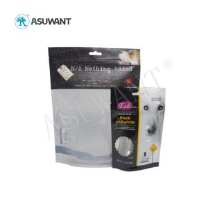 Buy cheap Matte Stand Up Pet Food Bag Heat Sealed Foil Customization With Transparent Window product