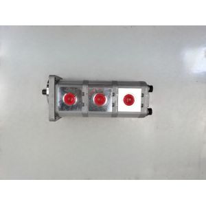 Buy cheap Iron and Aluminum alloy materials Hydraulic Gear Pump 12+12+9CC-15T-R Range for Construction Machinery Factory Supply Hydraulic Spare Parts from wholesalers