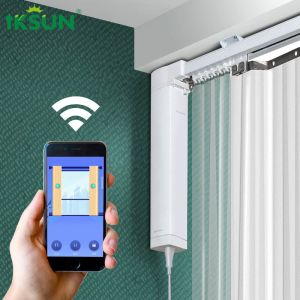 Buy cheap Smart Motorized Curtain Track System , Wifi Automated Curtain Rails product