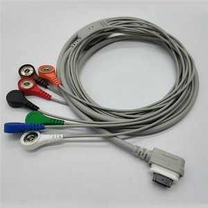 Buy cheap Compatible GE Dynamic Holter ECG Cable 7 Leads One Piece Snap 16 Pin Medical Material from wholesalers