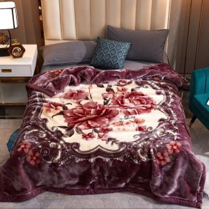 Buy cheap Comfortable Winter Thickened Raschel Blanket Super Soft Double Layer for Home Textile from wholesalers