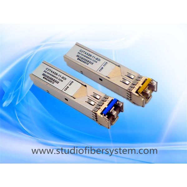 Buy cheap 40KM dual broadcast 3G SDI Video SFP Optical Transceiver module for dual 1550nm wavelength over dual LC fiber from wholesalers