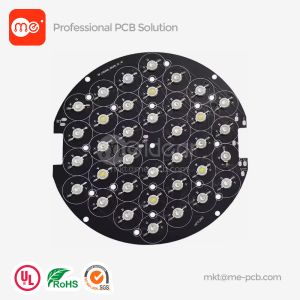 Buy cheap MCPCB Aluminum Based PCB  LED Lighting PCB black soldermask Round pcb Circuit board from wholesalers