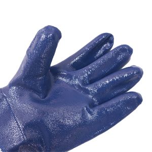 Premium Blue Nitrile Fully Coated Chemical Resistance TPR Gloves TPR Reinforceme