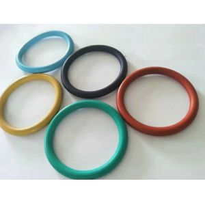 China Excellent Chemical Resistance 70-90 HRD Black Coated PTFE Rubber O Ring for Sealing Applications on sale