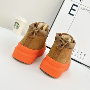 Buy cheap Winter Cowhide Wool Warm Thick-Soled Snow Boots Waterproof Non-Slip Three-Proof Short Boots With Straps for women from wholesalers