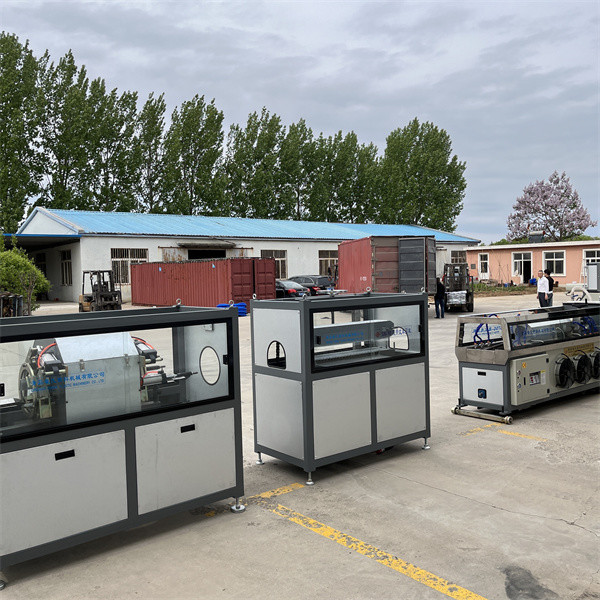 PE Spiral Pipe Extrusion Line Single Wall Plastic Corrugated Pipe Production