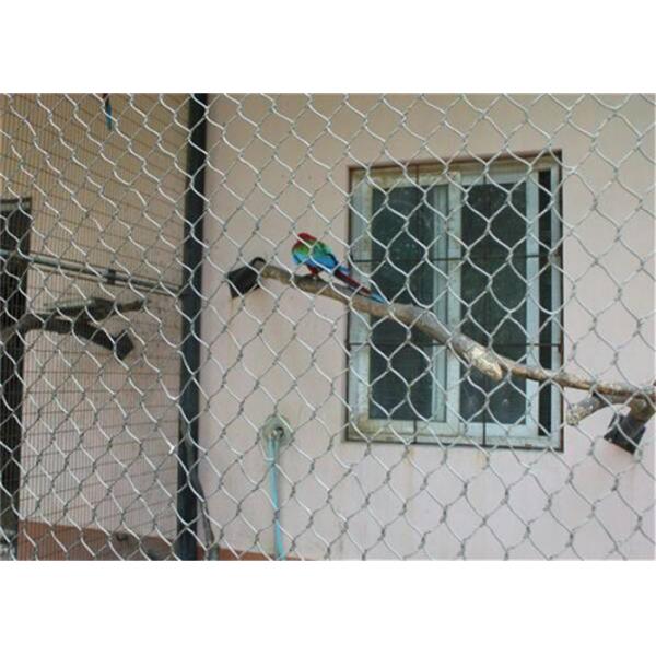 Expanded 304 316 Stainless Steel Rope Wire Mesh 200x200mm High Toughness