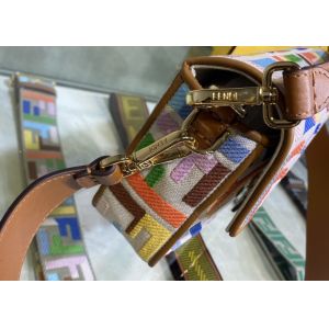 Buy cheap Women F Letters Pattern Denim Baguette Bag Embroidery Series from wholesalers