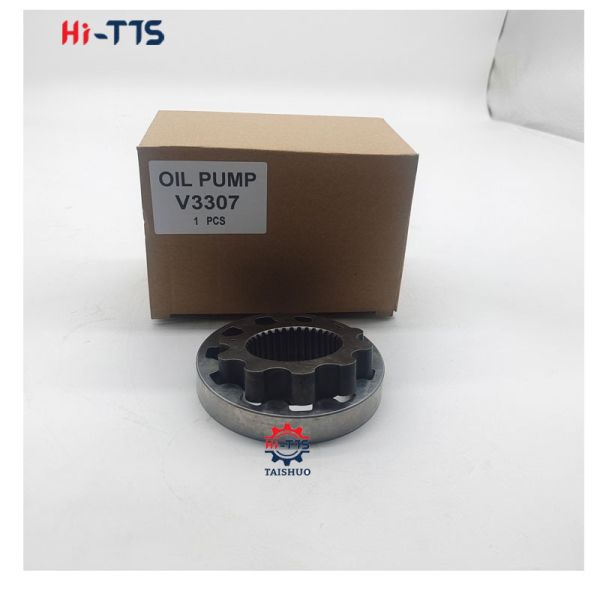 KUBOTA V3307 Engine Oil Pump with 1G772-04225 and 1J750-04230 Part Numbers for Excavator and Bulldozer