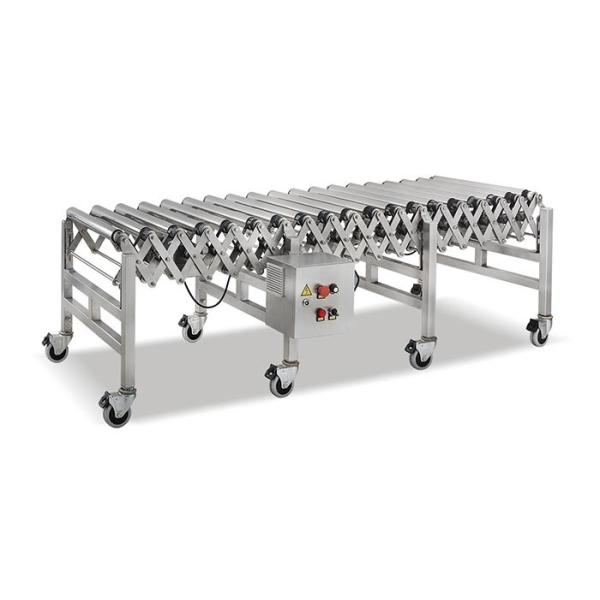 Buy cheap Stainless Steel Motorized Flexible Extendible Roller Conveyor from wholesalers