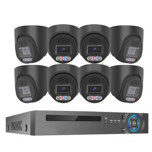 Buy cheap 4K 8 Channel 8MP Red and Blue Light Alarm Outdoor Home PoE NVR Kit Cctv Ip Cameras Surveillance Security Camera System from wholesalers