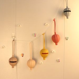 BPA Free Safe Silicone Pacifier Case Holder Hot Air Balloon Shape pacifier pouch