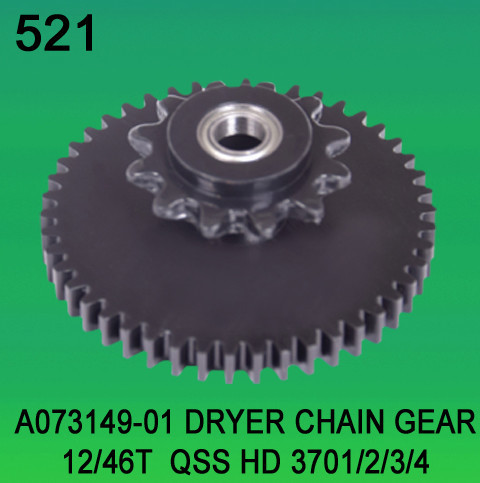 Quality A073149 01 DRYER CHAIN GEAR TEETH 12 46 FOR NORITSU HD Qss3701 3702 3703 3704 31 32 Minilab for sale