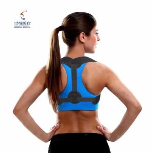 Buy cheap Custom Logo Adjustable Upper Back Support Correction Belt Clavicle Shoulder Back Brace Posture Corrector for Men and Wom from wholesalers