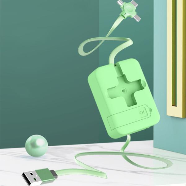 Retractable 3 In 1 Type C 8 pin Fast Charging Data Cable Custom logo