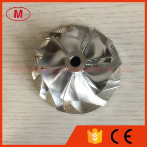 Buy cheap TE06H 16M 49185-40700 49185-01041 48.04/68.01mm 6+6 blades Turbo Billet/aluminum 2024/milling compressor wheel from wholesalers
