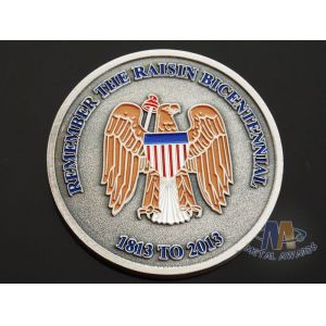 USA Taekwondo Custom Challenge Coins Soft Enamel Both Side Design 38.1MM