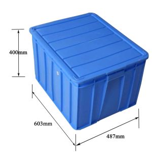 Buy cheap Blue Foldable Stackable Plastic Crate Box 50KG Load Capacity from wholesalers
