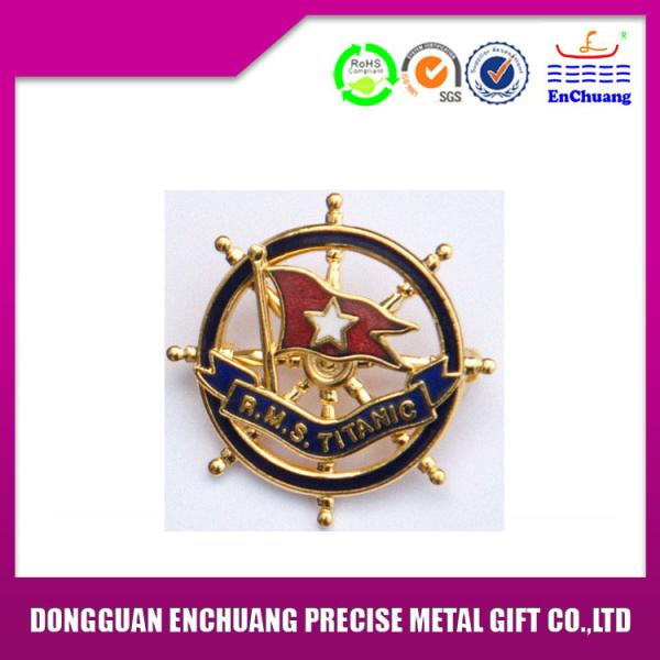 Quality Customized brass stamping paint logo with epoxy MB-0904 for sale