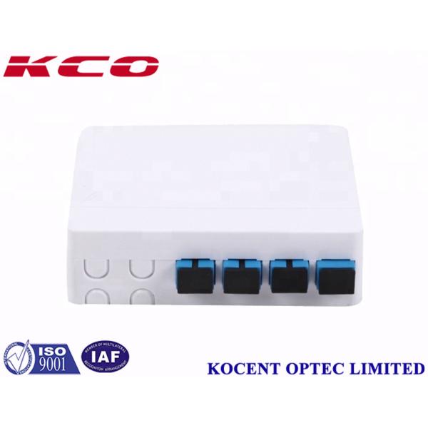 Wall Mount Fiber Optic Terminal Box with 0.15dB Insertion Loss and ABS/PC