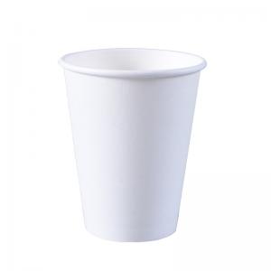 Buy cheap Coffee Water White Disposable Paper Cups 8 Oz With Customized Logo product