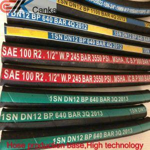 Buy cheap EN853 2SN 1SN steel wire braid hydraulic hose from wholesalers