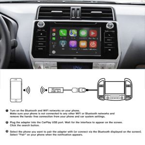 Android Multimedia Systems USB Wireless Carplay 3in1