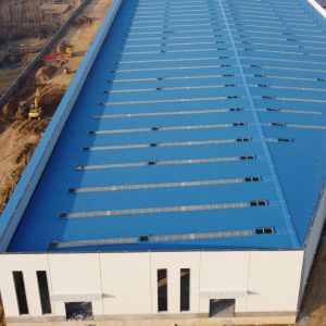 Buy cheap Prefab Steel Structure Warehouse with H-Section Beams CE Certified from wholesalers