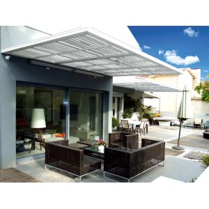 Buy cheap Outdoor Garden Modern Aluminum Pergola Rustproof Green Roof Pergolas from wholesalers