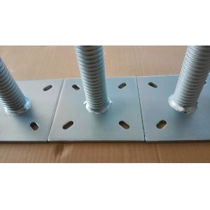 Buy cheap Galvanized Scaffold System Adjustable Base Jack , Scaffolding Adjustable Jack Base from wholesalers