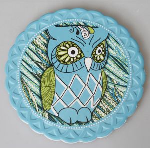 Buy cheap Factory Directly Shiny Square 16x16cm White Color Ceramic Pot Trivet with Cork Coaster/Bottom for Kitchen Pan from wholesalers