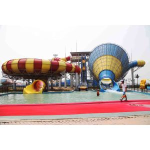 Buy cheap High Speed Fiberglass Water Slides for Adventure Amusement Waterpark from wholesalers