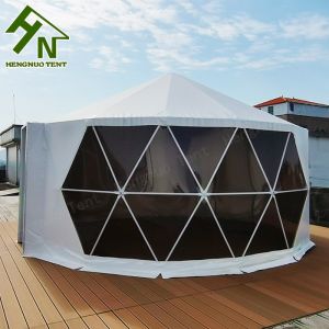 Buy cheap Galvanized Steel Frame Geodesic Yurt Mongolian Tent Resort Dome House from wholesalers