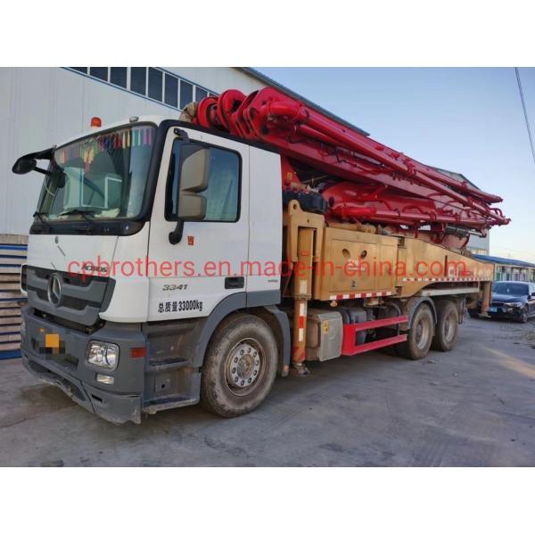 Sy 49 Meter Used Heavy Equipment Boom Pump for Concrete Bathching Plant in Red