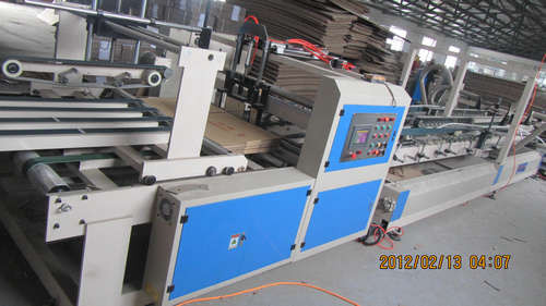 Simple Auto Carton Folder Gluer Machine With PLC And Touch Screen Control