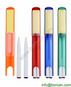 China promotional pen gift set with note,pen set with note stick, ball pen set on sale