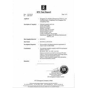 Dongguan City Rainmin Electronics & Tech. Co., Ltd. Certifications