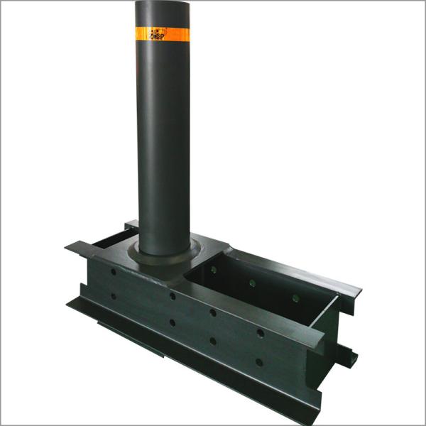 Customizable Black Removable Bollards for Surface Mount Installation and