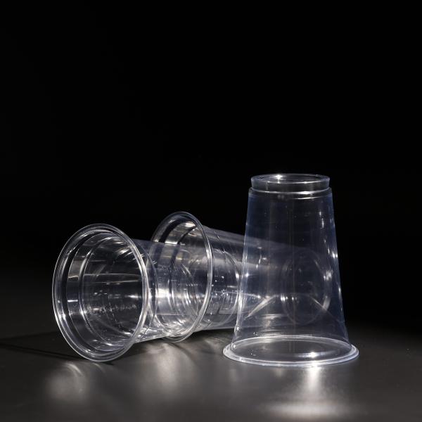 Quality Personalized Logo PET Plastic Cup for Beverages for sale