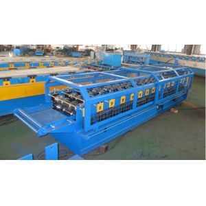 Buy cheap 0.7-1.2mm Thick PPGI  Roof Panel Roll Forming Machine PLC Control System 10 Tons Hydraulic Decoile from wholesalers